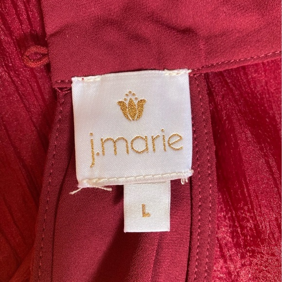 J.Marie Cole Bow Tie Halter Neck Sleeveless Mini Dress NWT Red Organza - Picture 8 of 9